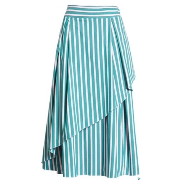 Halogen Dresses & Skirts - Halogen Atlantic-Pacific Stripe Asymmetrical Skirt